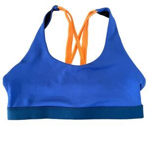 ZYIA Women’s Blue/Orange Sports Bra Sz M